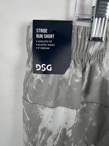 DSG Mens Stride Running Shorts Swirl Tiptoe Size 2XL 5" Inseam Athletic Fit - Picture 3 of 3