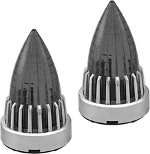 3 1/4" Bullet Motorcycle Turn Signal Light Smoke Lens Cover Screw-in For Harley