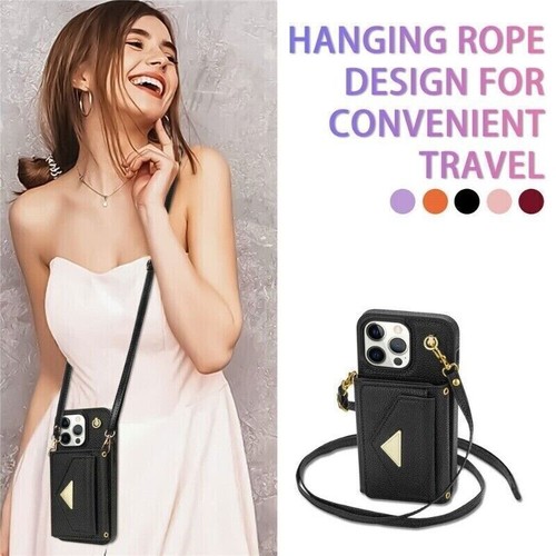 Leather Card Wallet Phone Case For iPhone 16 15 14 13 12 11 Pro Max XR XS 7 8 - Picture 18 of 65