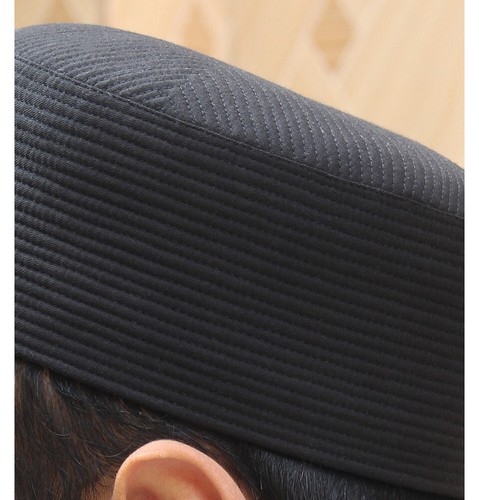 Gorra premium para hombre turbante islámico sombrero musulmán Kufi - negro - Imagen 2 de 2