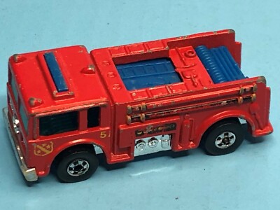 Hot Wheels Fire-Eater 赤い消防車 1982 Hot Wheels Fire Eater Red Fire Truck Die Cast Toy Car
