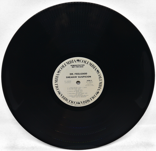 DR. FEELGOOD ~ Sneakin' Suspicion ~ 1977 VINYL LP ~ Gold Stamped White Lbl PROMO - Imagen 7 de 7