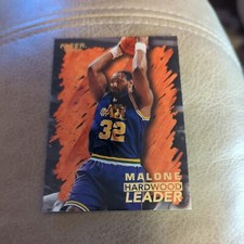 96-97 Fleer Karl Malone #146 Hardwood Leader Jazz