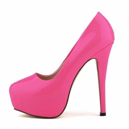 Damen High Heels Pumps 14 cm runde Spitze Stilettos sexy Damen Hochzeit Schuhe - Bild 16 von 38