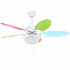 Mainstays Decor 30 Hugger Ceiling Fan Multi Color 6 Blades