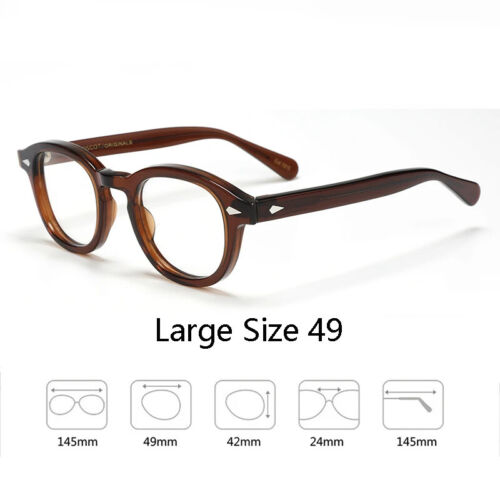 Men's Spectacle Frame Johnny Depp Lemtosh Style Glasses Transparent Lens - Picture 53 of 66