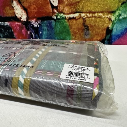 Vera Bradley Midtown RFID Muñequera Ciudad Cuadros NUEVO CON ETIQUETAS 22332-H63 Cartera Sellada ¡NUEVA! - Imagen 15 de 23