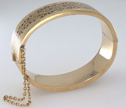 Victorian Enamel, Yellow Gold Bracelet - Imagen 7 de 8