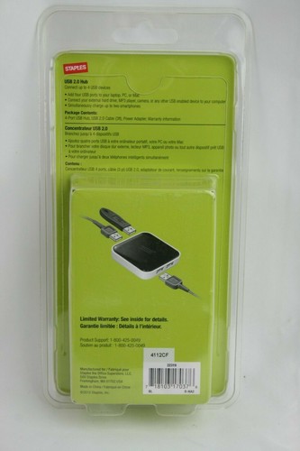 Staples USB 2.0 Hub Model 22319 - Picture 2 of 3