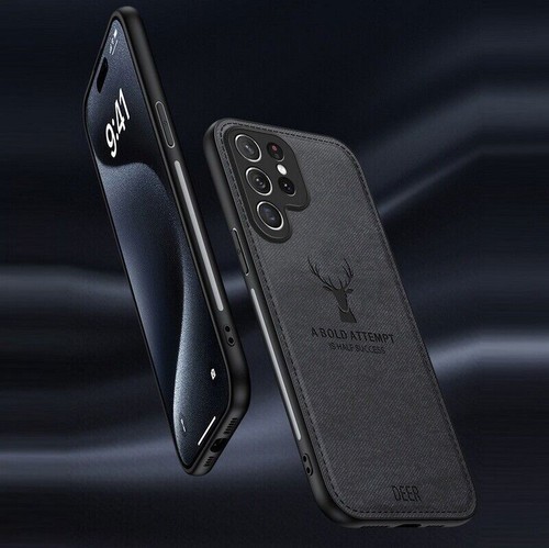 Elk Deer Denim Phone Case For Samsung S24 S22 S23 S21 Ultra S20 FE A34 A54 - 第 6/18 張圖片