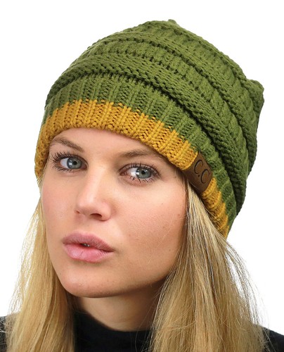 Hot item! CC Beanie New Women's Knit Slouchy Thick Cap Hat Unisex Solid Color - Picture 299 of 391