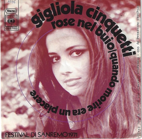 GIGLIOLA CINQUETTI - Rose nel buio