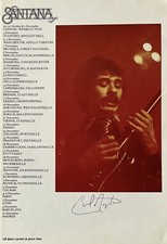 Carlos Santana -  Signed Autograph Concert Tour Programme (1978)