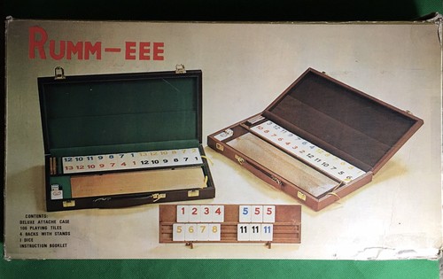 Rumm-eee Classic Game With Attache Case Complete In Box - 第 1/5 張圖片