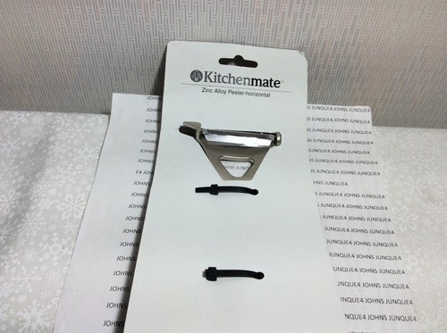 KITCHENMATE ZINC ALLOY PEELER-HORIZONTAL New on Card Measures 7 inches long - Picture 2 of 2
