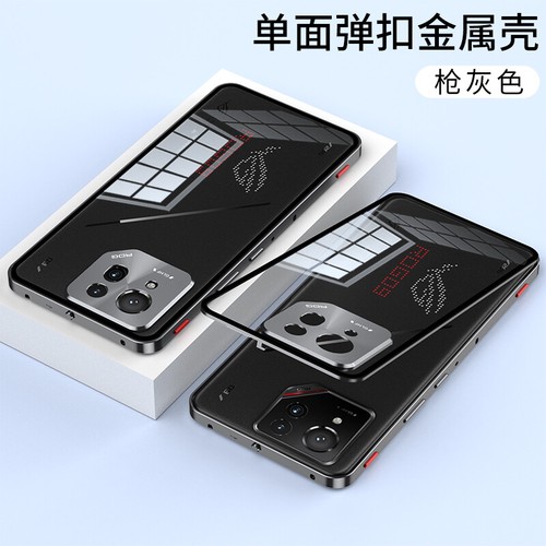 Hybrid Metal Bumper Back Glass Magnetic Cover Case For Asus ROG Phone 9 Pro - Picture 12 of 17