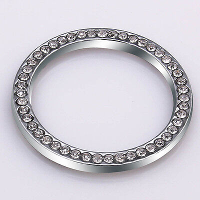 Car Auto Decorative Accessories Car Button Start Switch Diamond Ring White Good