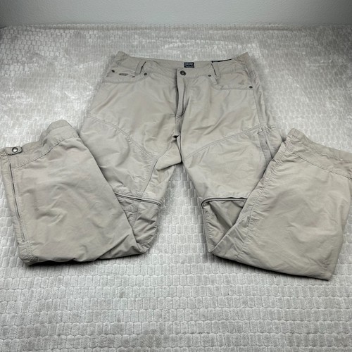 Kuhl Hose Herren 34X32 Stealth Zip Off Outdoor Wandern Stretch Beige