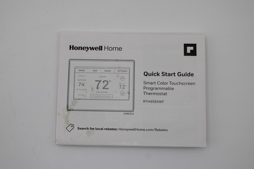 Termostato programable color inteligente Honeywell RTH9585WF1004/W Home Wi-Fi, gris - Imagen 5 de 5