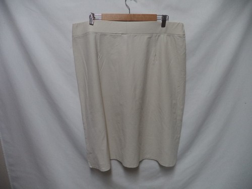 Eileen Fisher knit Skirt cream made in USA elastic waist Size Sz X Large XL - Picture 10 of 17