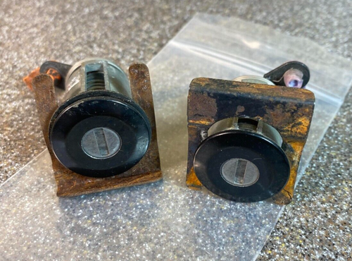 1996 Regency Custom Dodge Van Exterior Locks with 2 Keys Black not Silver Chrome - Picture 5 of 12