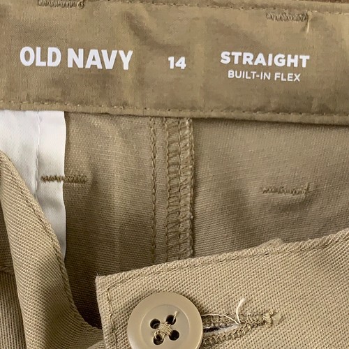 Old Navy Boys Size 14 Shore Enough Straight Built-In Flex Uniform Pants NWT - Picture 2 of 4