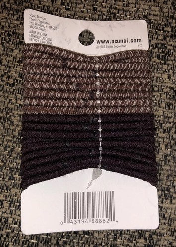 Scunci Elastics Brunette Color Match 18 Pieces 4mm. New In Packaging - Picture 4 of 6