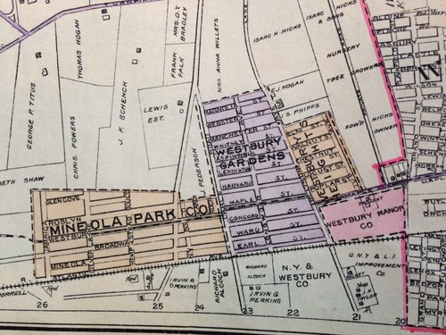 1914 COPY MAP WESTBURY JERICHO HICKSVILLE LOCUST GROVE NASSAU LONG ISLAND NY - Picture 2 of 2