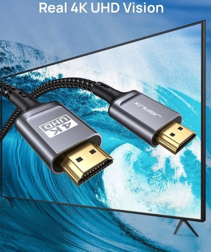 4K HDMI 3M Cable, Ultra High Speed 18Gbps Cable Lead Support 4K@60Hz HDR, JSAUX - Picture 2 of 7