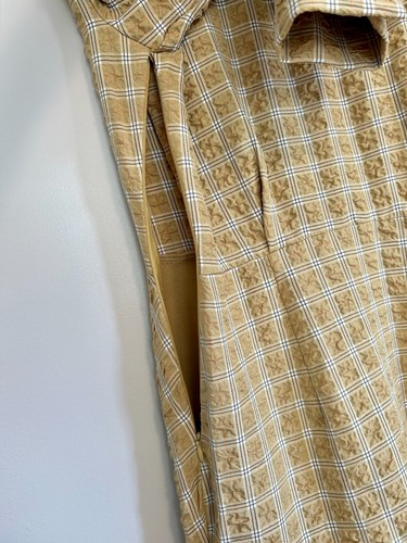 NOCTURNE Butter Yellow Gingham Plaid, Long Sleeve Mini Dress, Large $158 NWT - Picture 16 of 20
