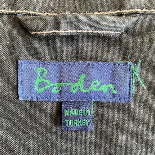 Boden Chaqueta Negra Cera Algodón Abrigo Utilitario EE. UU. Talla 8 10 Bolsillos Doble Cremallera - Imagen 6 de 7