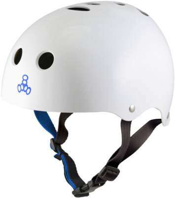 TRIPLE8 Wakeboard Helm HALO Helm 2025 rubber white Wassersport Kite Kanu Kajak