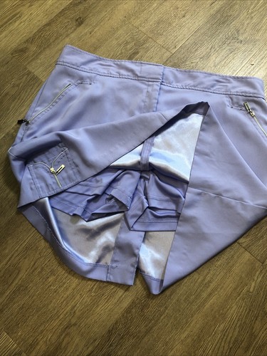 Izod XFG Golf Skort Stretch sz 14 Lavender Purple Athleticwear 2 Zip Pockets - Picture 7 of 11