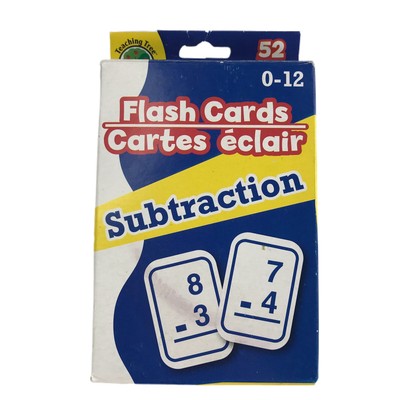 Teaching Tree Flash Cards Subtraction Math Educational Mathematics Set of 52
