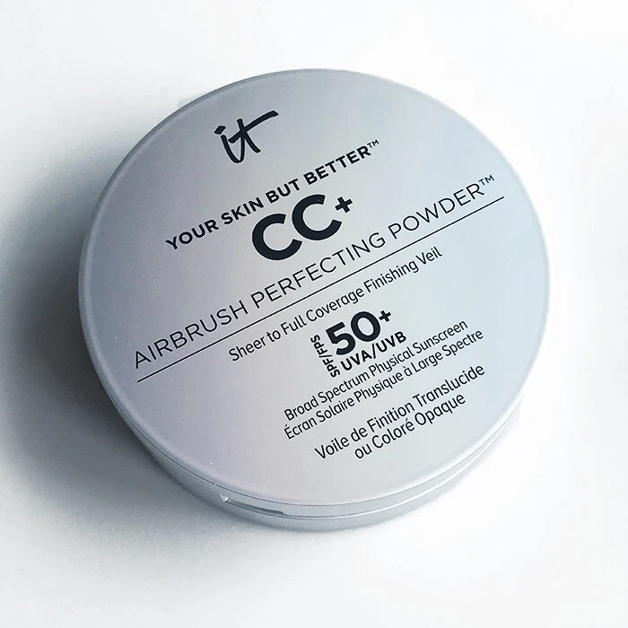 It Cosmetics CC+ SPF 50+ Airbrush Perfecting Powder - LIGHT - NEW - Image 2 of 2