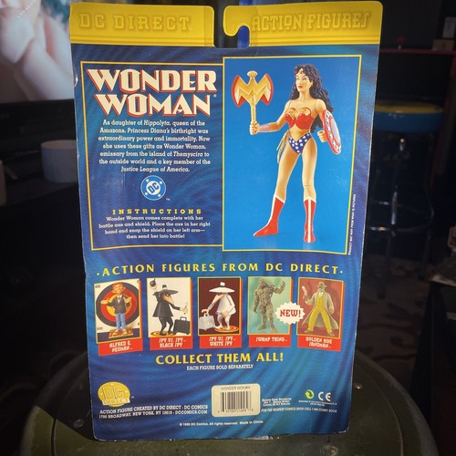 DC DIRECT “WONDER WOMAN” w/AX & SHIELD VINTAGE ACTION FIGURE 1999 ⭐️DC COMICS⭐️ - Picture 10 of 12