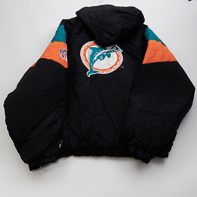 Vintage NFL Miami Dolphins Starter Jacket Half Zip with Hood Vintage NFL Miami Dolphins Starter Jacket Half Zip with Hood