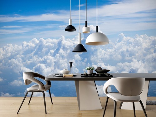 Fond décran mural 3D soldes Sky Clouds ZHUB2653 amovible auto-adhésive Amy