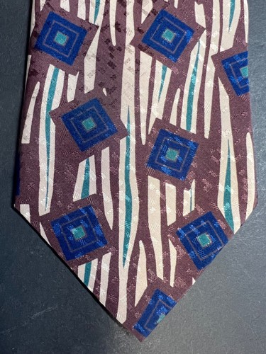 Vintage 1960s 100% Silk Kimono Fabric, Made in Japan Men's Neck Tie, The Hound - Picture 2 of 5
