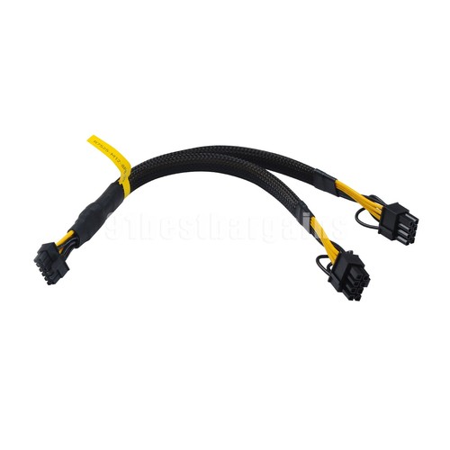 GPU Power adapter cable mini 12pin to Dual 8pin(6+2) for PowerEdge R7525 12" - Picture 6 of 18