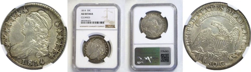 1814 50C Capped Bust Half Dollar NGC AU Details