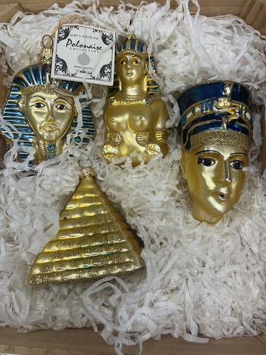 EGYPTIAN COLLECTION KURT ADLER POLONAISE CHRISTMAS ORNAMENTS 1998 GP500/4 USED - Picture 6 of 6