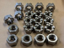 LOT OF 20: SLOTTED HEX CASTLE NUT 7/8-9