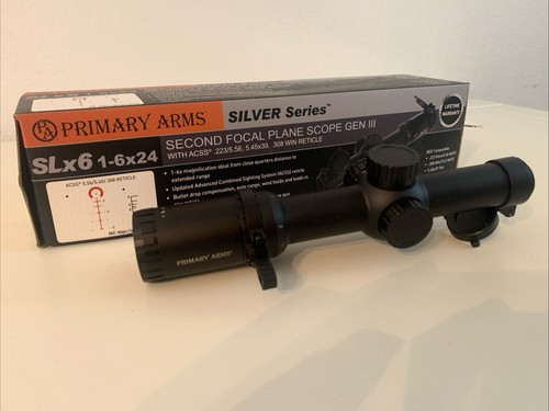 Primary Arms 1-6x24mm SFP Gen3 Illuminated ACSS Scope With Throw Lever and Mount