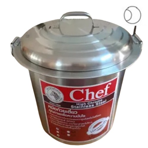 30 cm.Pot 2 Channels+Lid Thai Noodle Stockpot Stainless Steel Zebra Chef Food So - Picture 4 of 7
