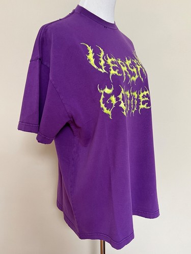 Neu mit Etikett Versace Goddess Double Logo Orchidee lila Oversize T-Shirt Top 38 US 2 $ 975 - Bild 14 von 24
