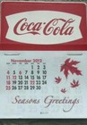 White Original Coca-Cola Calendars
