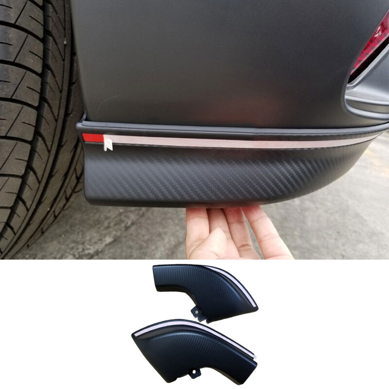 Carbon Fiber Rear Bumpers Lip Side Skirt For Mitsubishi Eclipse Cross 18-20 2PCS