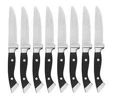 8 LONGHORN STEAKHOUSE STEAK KNIVES -No Longhorn Logo- Heavy Premium Restaurant