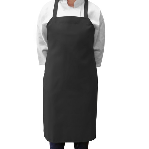 Paquete de 12 delantales de cocina - delantal de poliéster tamaño babero completo - negro rojo o blanco - Imagen 6 de 65